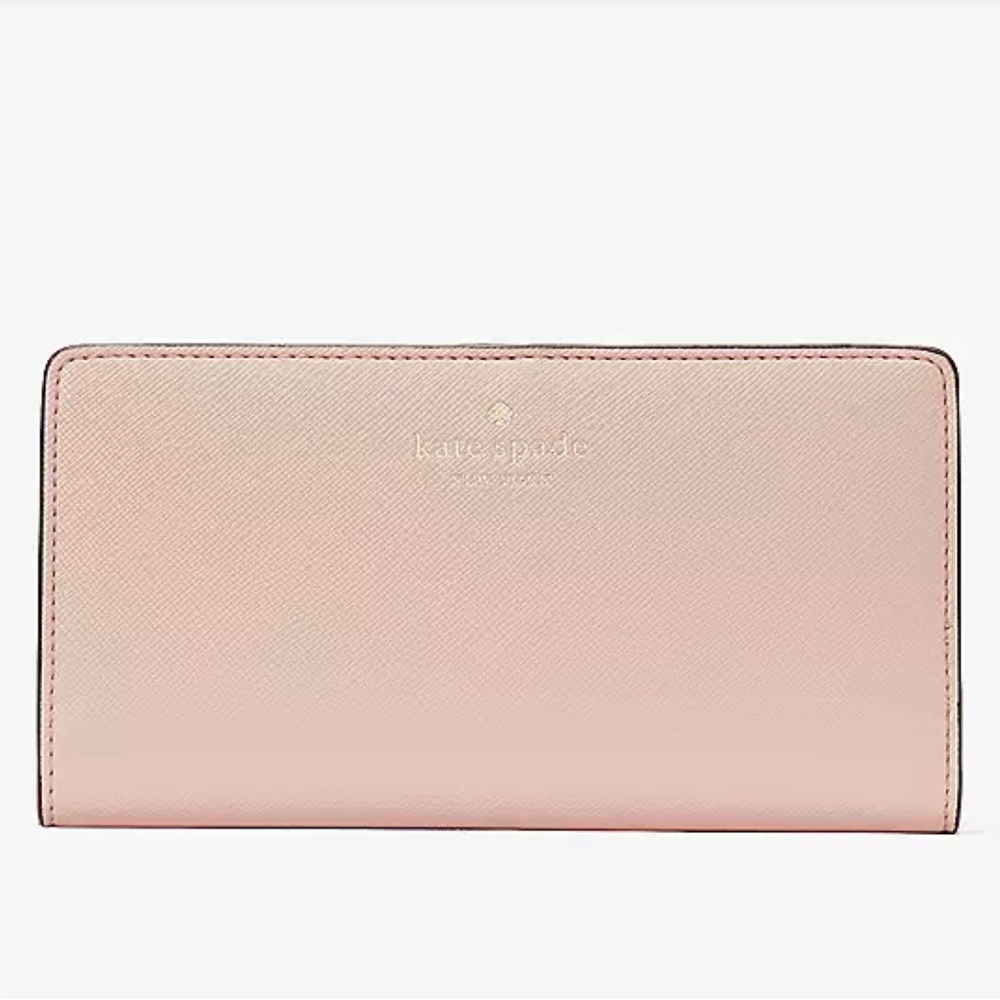 NWT Kate Spade ♠️ Dana Large Slim Bifold Wallet / Rose Smoke